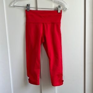 Lululemon Red Crop Leggings